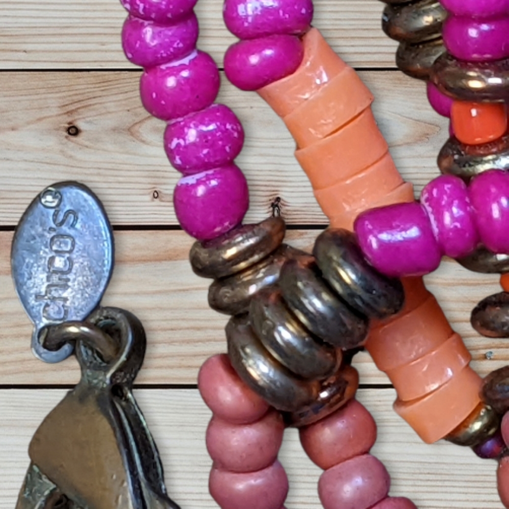 #15 Single-Strand Chico's Basic Beaded Necklace - image 2